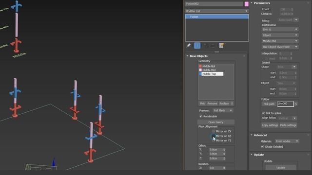 Modelling Railing with Fusion parametric plugin for 3ds Max смотреть онлайн