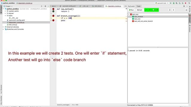 PyCrunch - Python Test Runner beta смотреть онлайн