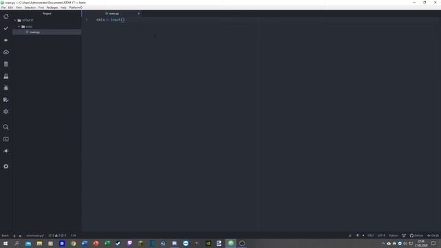 ECHO Programm in PYTHON 3 schreiben смотреть онлайн