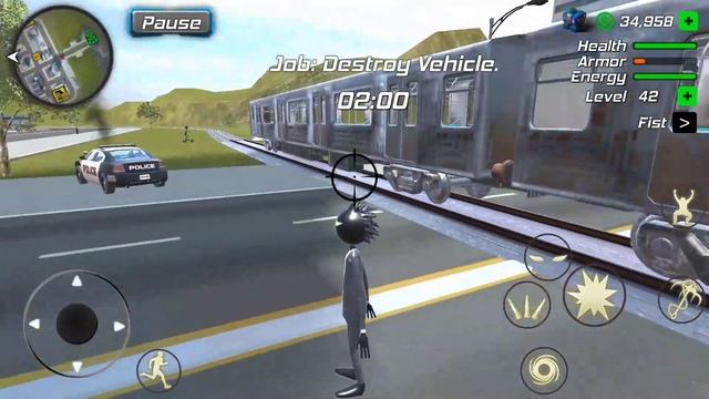 Amazing Crime Strange Stickman Rope Vice Vegas #88 New Update Train in the city смотреть онлайн