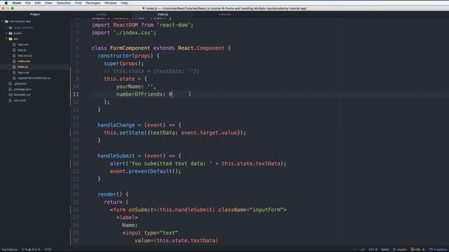 Lession 10 React js#10 Handling multiple inputs смотреть онлайн