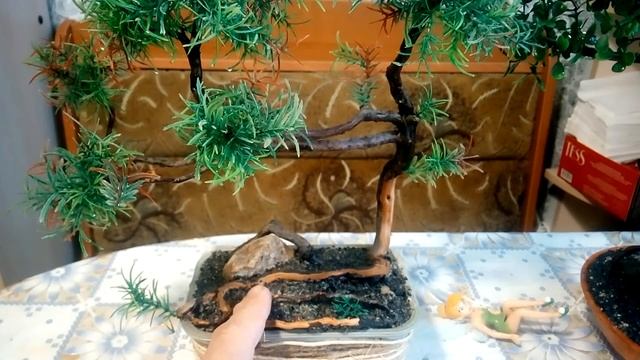 Искусственный бонсай своими руками. смотреть онлайн