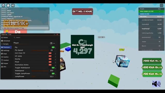 block eating simulator collecting all block,walkspeed and jump eneble ( USE IT FAST before get patc смотреть онлайн