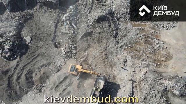 Киевдембуд. Дробление бетона, железобетона, переработка бетона смотреть онлайн