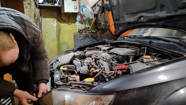 Ремонт омывателя фар Subaru Outback BP смотреть онлайн