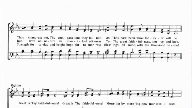 Great Is Thy Faithfulness played by Helen Kreps pianist and Brent Beggs organist смотреть онлайн