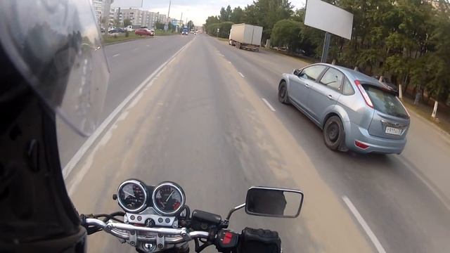 honda cb 400 exhaust yoshimura + police / Хонда сб 400 выхлоп + ДПС смотреть онлайн