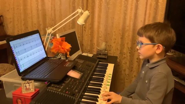 SOFT MOZART Winter Recital 2019-2020 Dima (8). Моцарт - Тема из вариаций игра наизусть лев р с соль смотреть онлайн
