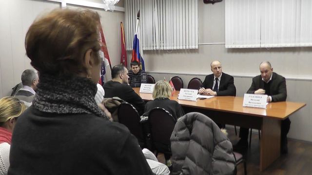 Встреча главы управы Савеловского района Е.Д. Щербачева с жителями. 20 января 2016г. смотреть онлайн