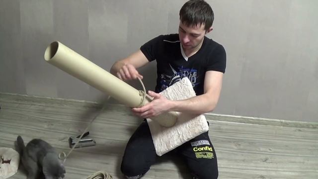 Когтеточка для кошек своими руками. смотреть онлайн