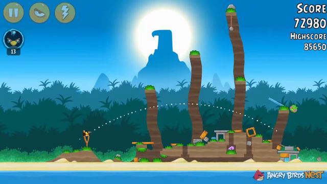 Angry Birds Bird Island Level 31-11 Walkthrough 3 Star смотреть онлайн
