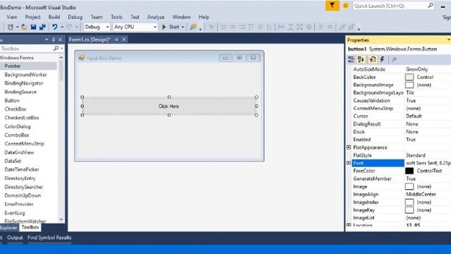 Input Box In C# смотреть онлайн