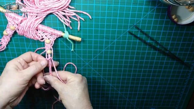 Makrome resim çerçevesi yapımı --- Macrame picture frame construction -- DIY -- Kendin Yap смотреть онлайн