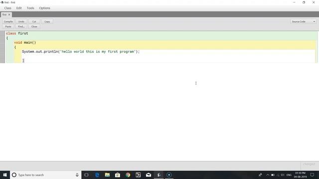 How to run the first program on BLUEJ смотреть онлайн