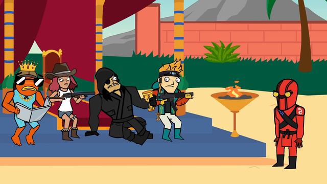 Sunny Steps & the Volcano | The Squad (Fortnite Animation) смотреть онлайн