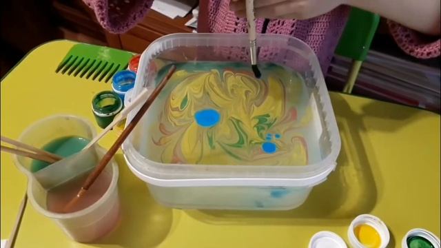 Мастер-класс "Рисование на воде". Эбру. #МашаГавриленко смотреть онлайн