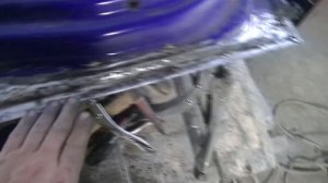 Ремонт гнилых дверей Деу Матиз, без гибочного станка подручными средствами.