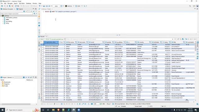 GUI Parquet file reader with SQL execution using DBeaver and DuckDB смотреть онлайн