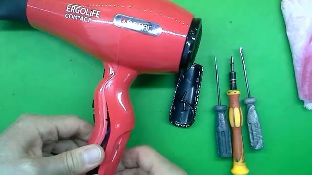 Как разобрать фен для сушки и укладки волос DEWAL ERGOLiFE COMPACT 03-002 Ремонт фена своими руками смотреть онлайн
