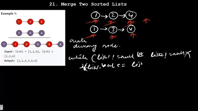 21 Merge two Sorted Lists | Leetcode 21 | Solution | Java | LinkedList смотреть онлайн