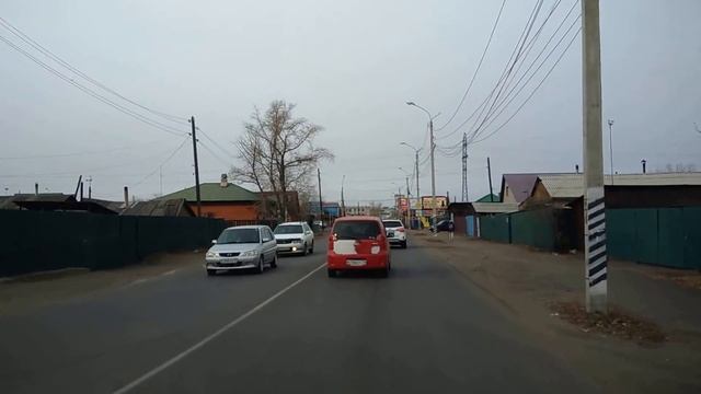 . Чита-Рынок-КСК-Гипермаркет Абсолют. Поездка на автомобиле по городу смотреть онлайн