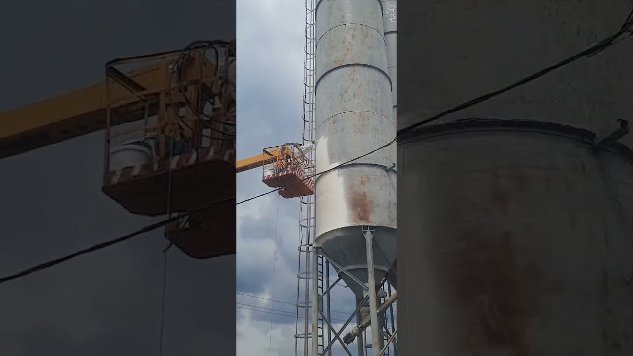 Резиновая краска для металла. Покраска резиновой краской завода.Часть 1. смотреть онлайн