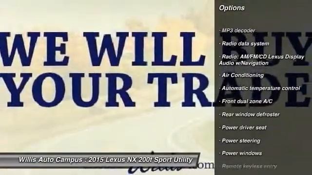 2015 Lexus NX 200t Des Moines IA L15N062