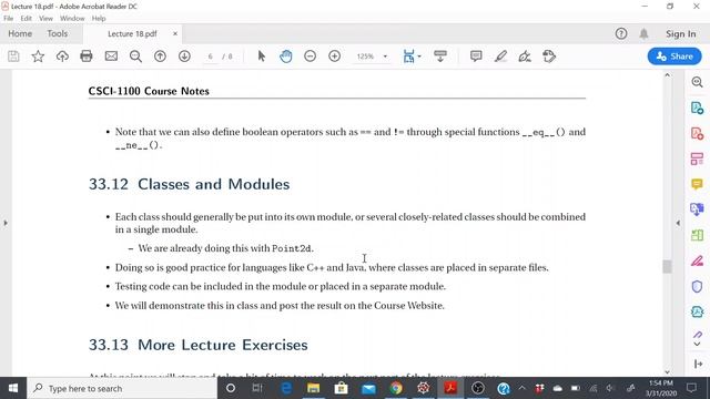 CS1 Lecture 18 (Object oriented Programming - part5) смотреть онлайн