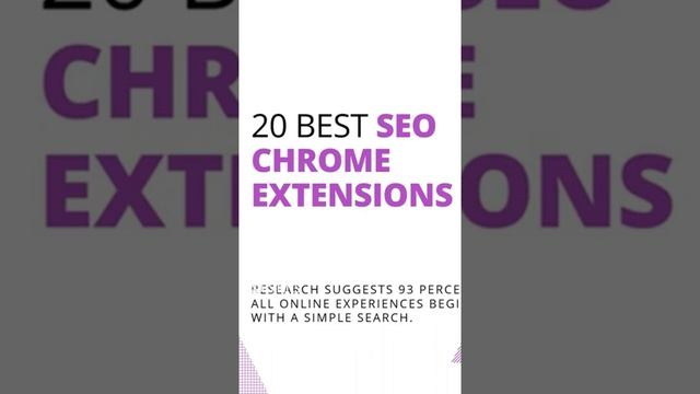 SEO Chrome Extensions смотреть онлайн