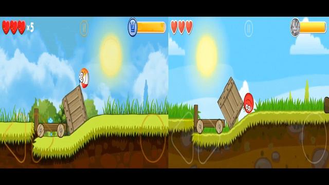 Red Ball 4 vs Friend Ball in Hills Tomato Ball Gameplay 2 смотреть онлайн