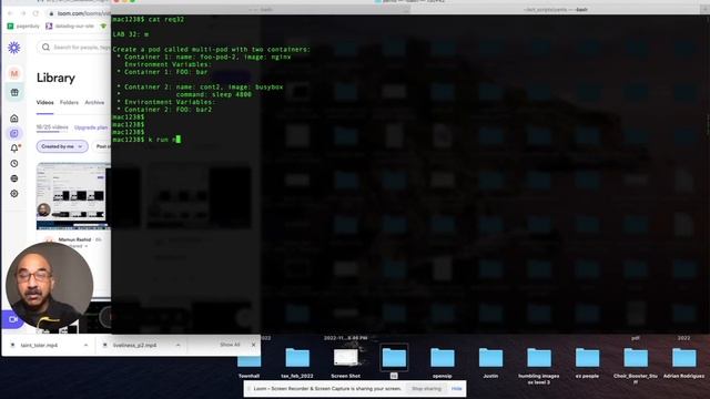 CKAD Lab 50 (Kubernetes Certification) Pod with 2 containers each with ENV and more Part 1 of 2 смотреть онлайн
