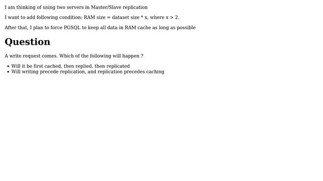 Databases: PostgreSQL: cache, disk, replication. What order? смотреть онлайн
