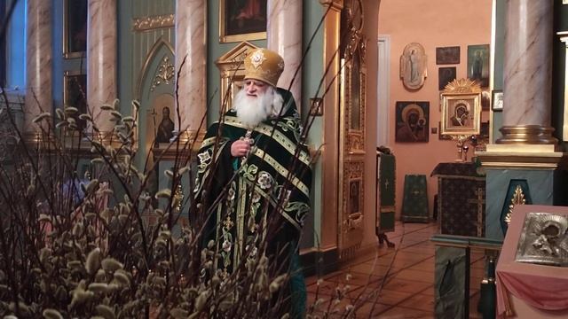 Вход Господень во Иерусалим. Всенощное бдение с Литией. смотреть онлайн