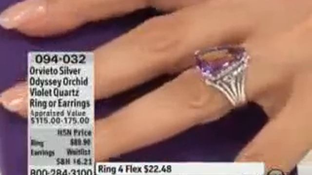Orvieto Silver 6ct Odyssey Orchid Violet Quartz Sterling Silver Ring смотреть онлайн