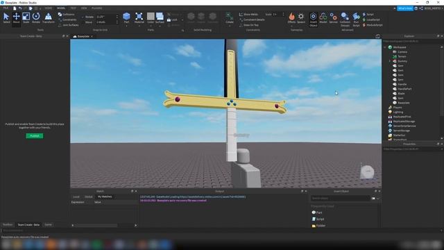 Creating Mihawk's sword (Yoru) with ROBLOX Studio in 2020 смотреть онлайн