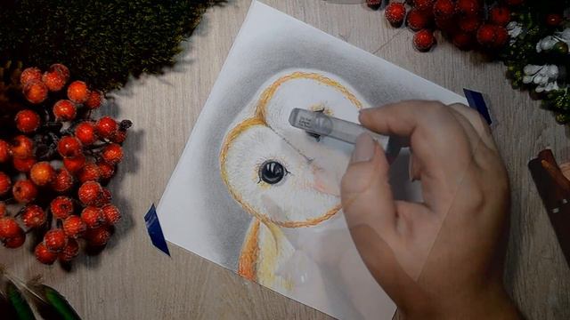 Easy Soft Pastel Drawing – Fairy owl painting step by step смотреть онлайн