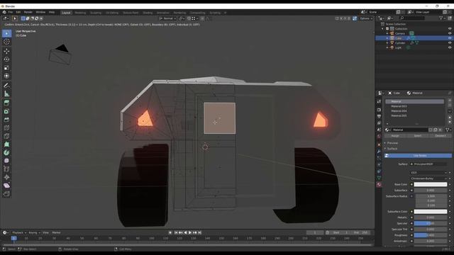 Моделирование бронетранспортера в блендер 2.9 | Low Poly БТР смотреть онлайн