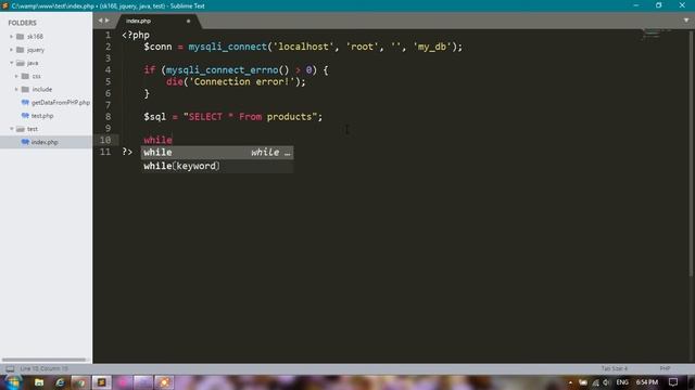 How to get data from database using PHP смотреть онлайн