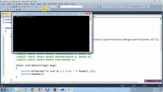 Creando DLL en Visual C++ y usándola en Visual C# смотреть онлайн