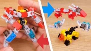 [LEGO brick mini Robot Film] Transformers and Combiners Mech MOC animation compilation 15