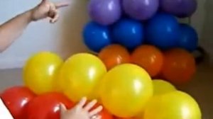 Радуга из воздушных шаров- изготовление