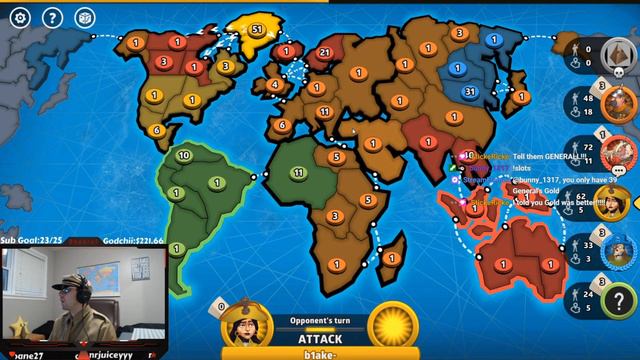 Risk Online Game #2 - Classic Map - Commentary With The General HD(Series 6) смотреть онлайн