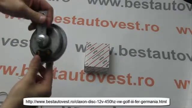 Claxon disc 12V 450Hz , claxon auto Vw Golf III FER (Germania) смотреть онлайн