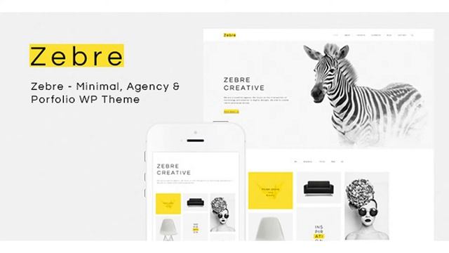 Zebre - Minimal, Agency & Porfolio WP Theme | Themeforest Website Templates and Themes смотреть онлайн