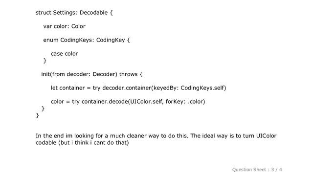 iOS : Parse UIColor from Json file with Codable (Swift) смотреть онлайн