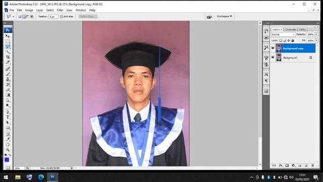CARA CEPAT GANTI LATAR BELAKANG FOTO DENGAN APLIKASI PHOTOSHOP CS3 смотреть онлайн