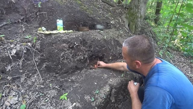 Землянка выстояла, а мой дом нет. Сделал запас воды. смотреть онлайн