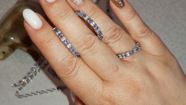 Украшения в наличии. Танзаниты, аметисты. 03.05.2021. смотреть онлайн