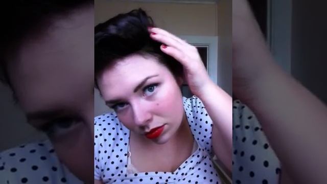 40's/50's Victory rolls, pinup hairstyle. смотреть онлайн
