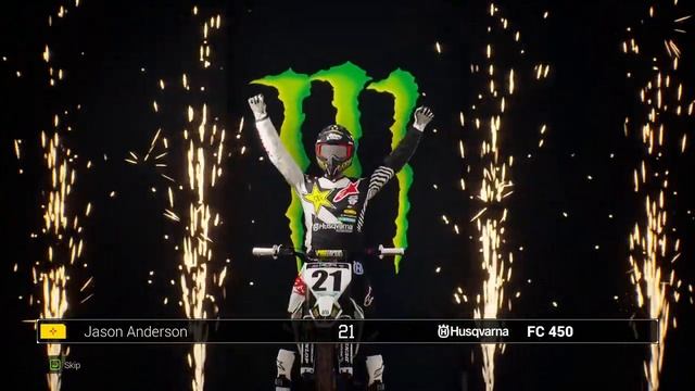 Playing Monster Energy Supercross 2: The Official Videogame смотреть онлайн